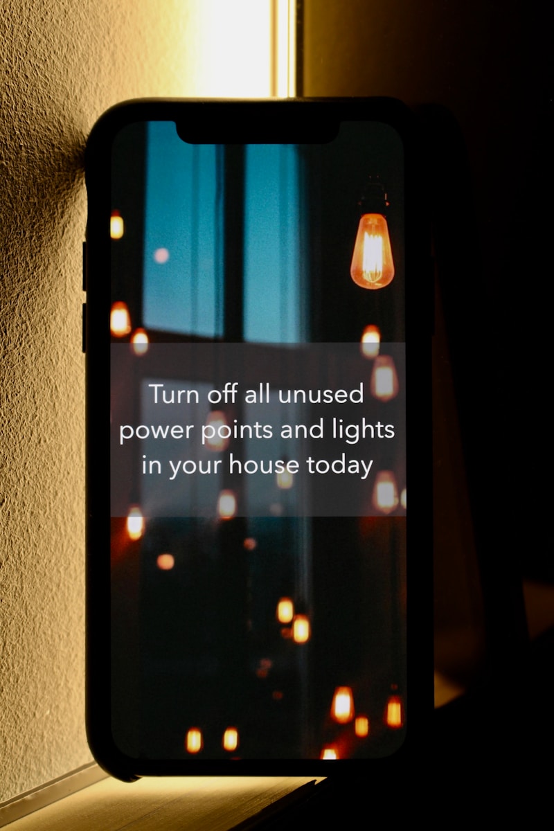 smartphone displaying turn off all unused text